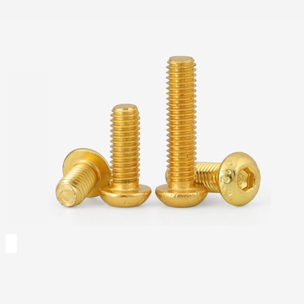 ISO7380 Copper Brass ISO7380 Button Head Hex Socket Bolts