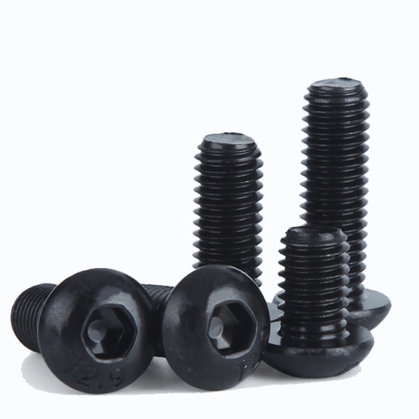 ISO7380 High Strengh Grade 4.8 8.8 10.9 12.9 Black Oxide Button Head Hex Socket Bolts