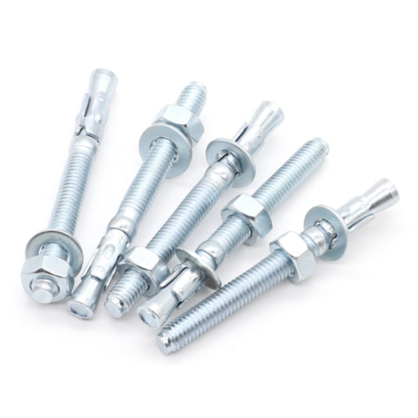 White Blue Zinc Plated Carbon Steel Wedge Anchor Bolts