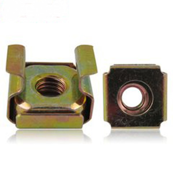 Yellow zinc plated cage nut
